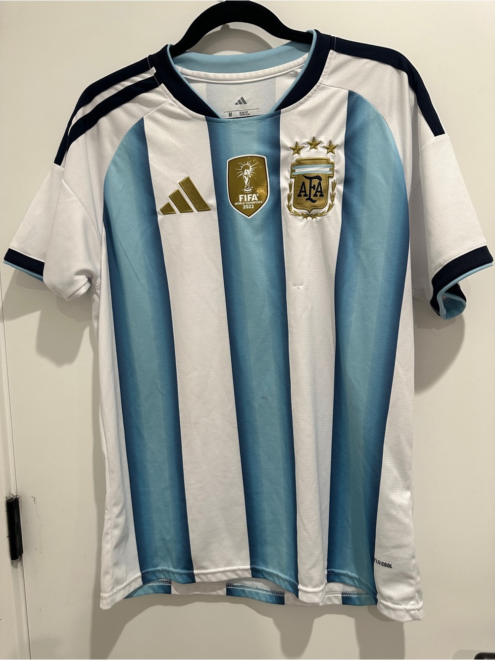 adidas Argentina National Team Jersey - White & Sky Blue